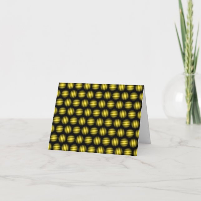 Stripey Boll Mönster Kort (Framsida)