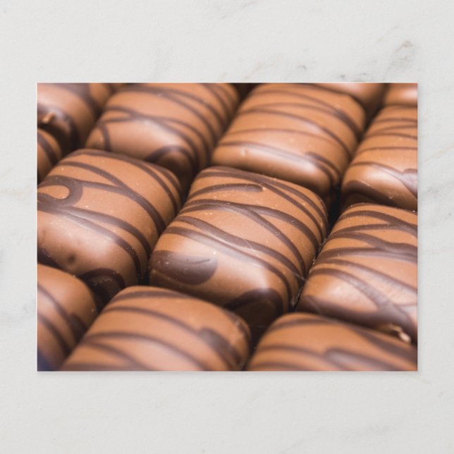 Stripey Chocolates Vykort (Framsida)