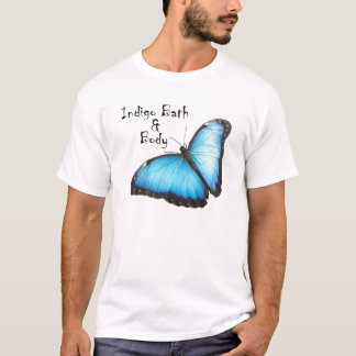 Stripey indigoblått t-shirt