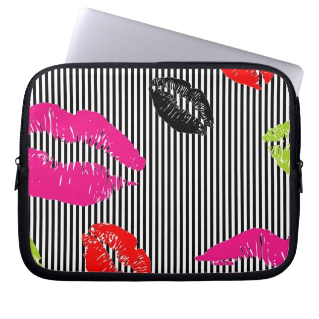 Stripey läpparlaptop sleeve (Framsidan)