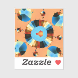 Stripey Mandelbrot Fractal Klistermärken