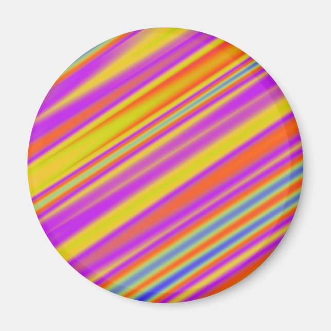 Stripy-Abstrakt Magnet (Framsidan)