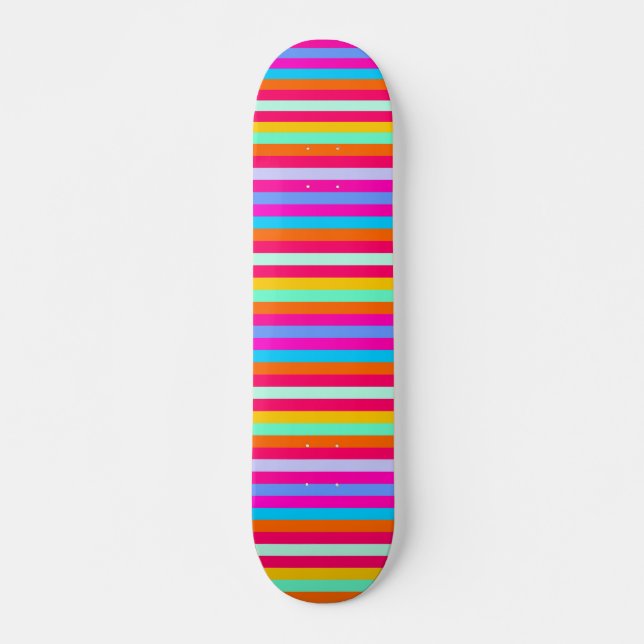 Stripy Färg Skateboard Bräda 20 Cm (Framsida)