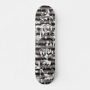 Stripy Graffiti Skateboard Bräda 21,5 Cm