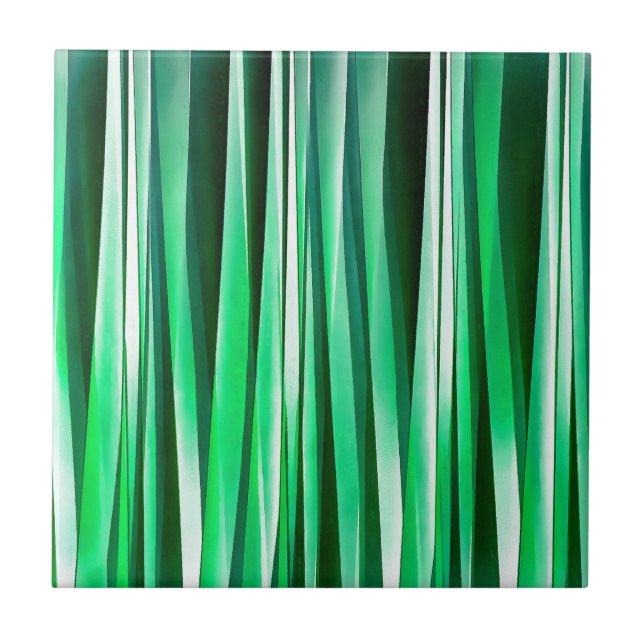 Stripy mönster för Aquamarinehav Kakelplatta (Framsidan)