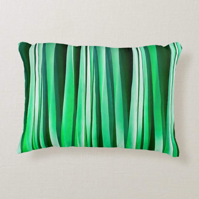 Stripy mönster för Aquamarinehav Prydnadskudde (Baksidan)