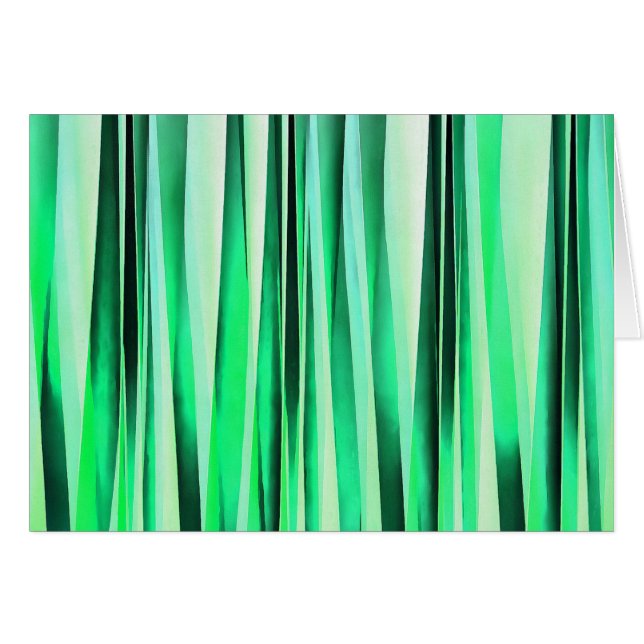 Stripy mönster för turkosSerenity Hälsningskort (Framsidan Horizontal)