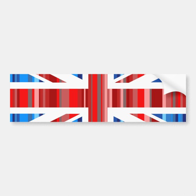 Stripy UK Bildekal (Framsidan)