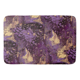 Strö guld bläck: badrumsmatta