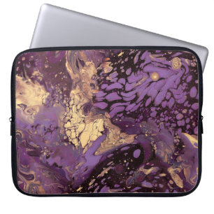 Strö guld bläck: laptop fodral