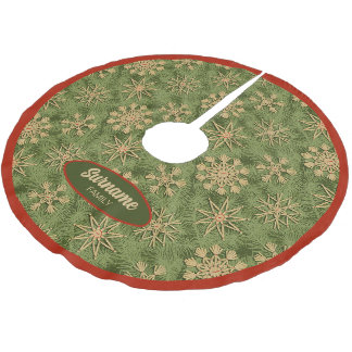 Strohsterne on Pine Tree Julgransmatta Borstad Polyester