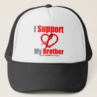 Stroke Awareness I Support My Brother Truckerkeps