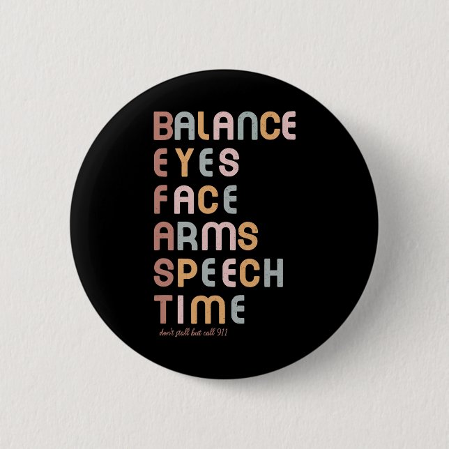 Stroke Awareness Month Red Ribbon Neuro Nurse Stro Knapp (Framsida)