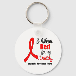 Stroke Awareness - Red Ribbon (pappa) Nyckelring