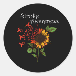 Stroke Awareness Stroke Survivor Stroke Runt Klistermärke