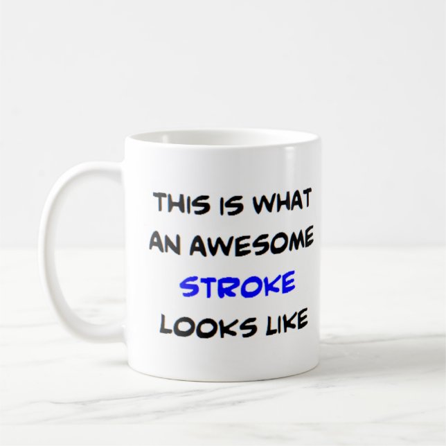stroke, fantastisk kaffemugg (Vänster)