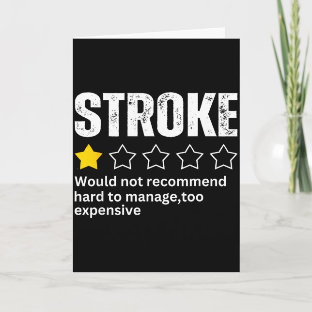 Stroke överlevande hjärtsjukdom Warrior Fighter Ca Kort (Framsida)