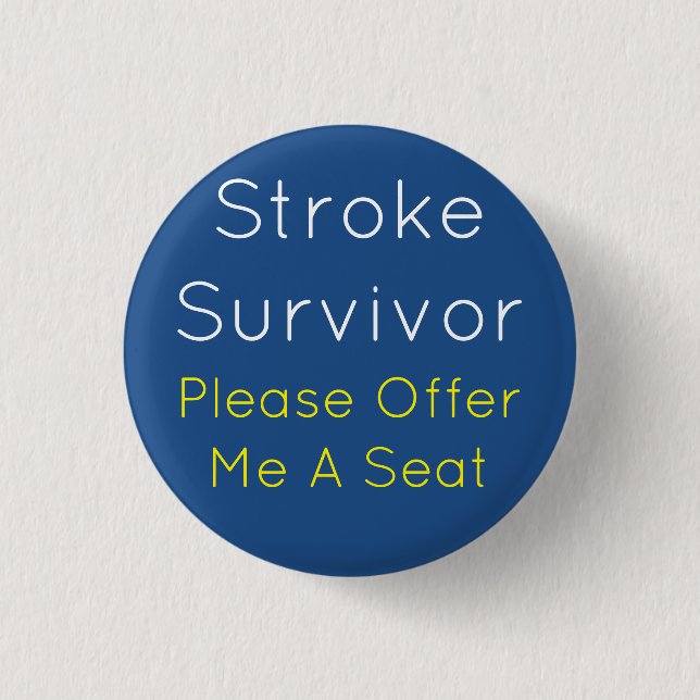 Stroke Survivor 7,5 cm Round Badge Knapp (Framsida)