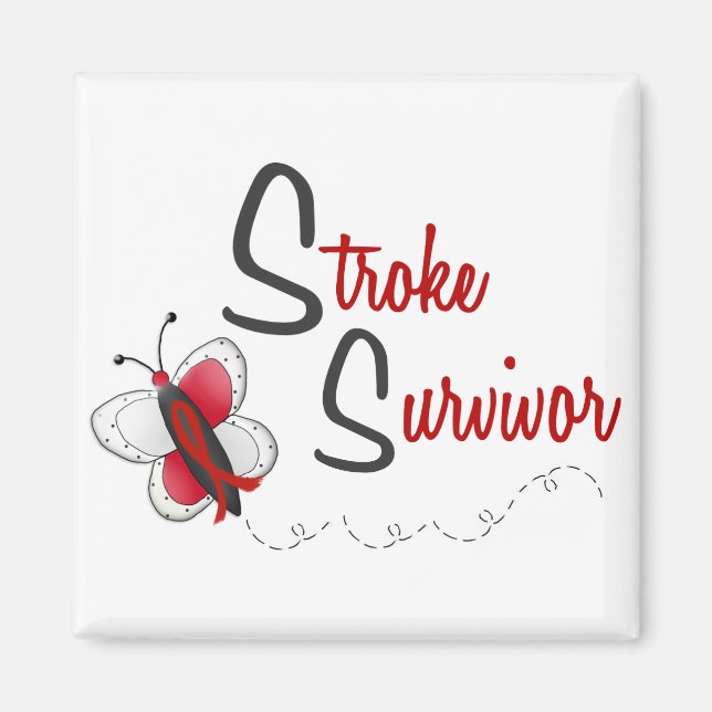 Stroke Survivor BUTTERFLY SERIES 2 Magnet (Framsidan)