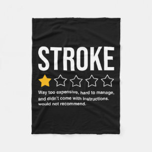 Stroke Survivor Heart Disease Warrior Fighter Card Fleecefilt