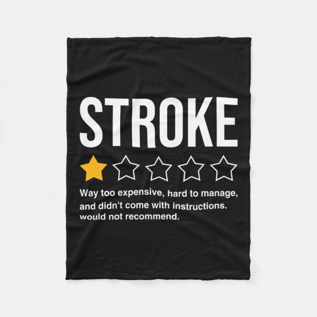 Stroke Survivor Heart Disease Warrior Fighter Card Fleecefilt (Framsidan)