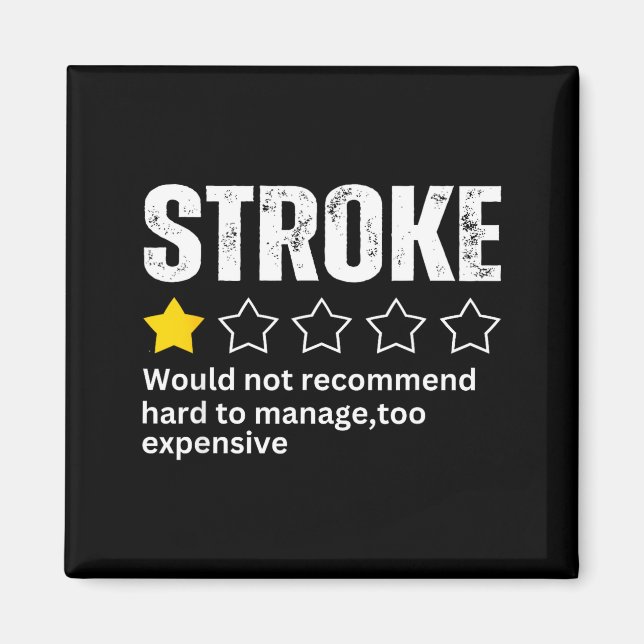 Stroke Survivor Heart Disease Warrior Fighter Card Magnet (Framsidan)