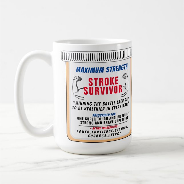 Stroke Survivor Inspirational Coffee Mugg (Vänster)
