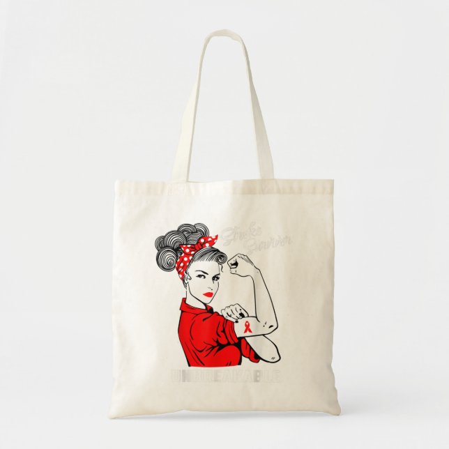 Stroke Survivor Obrytbara sprift för sprickbildnin Tygkasse (Framsidan)