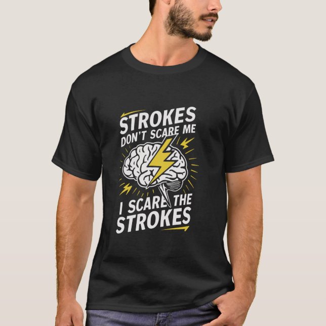 Stroke Survivor Stroke Awareness Rehab Stroke reco T Shirt (Framsida)