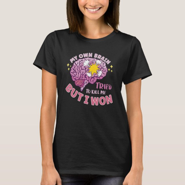 Stroke Survivor Stroke Awareness Rehab Stroke Warr T Shirt (Framsida)