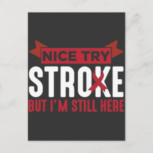 Stroke Survivor Supporter Stroke Awareness Vykort