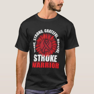 Stroke Warrior Stroke överlevande Röd medvetenhet T Shirt