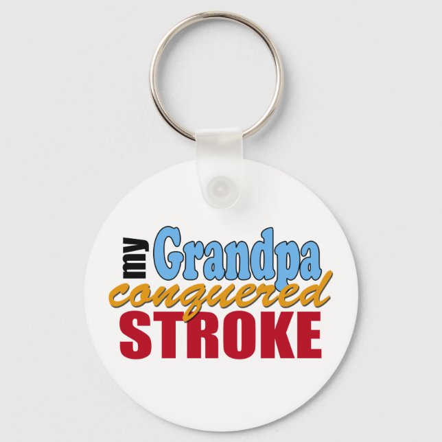 Strokedrabbad farfar nyckelring (Framsida)