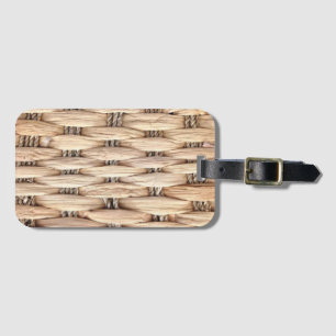 Strökstranden på tropiska öar (Rustic beige wicker Bagagebricka