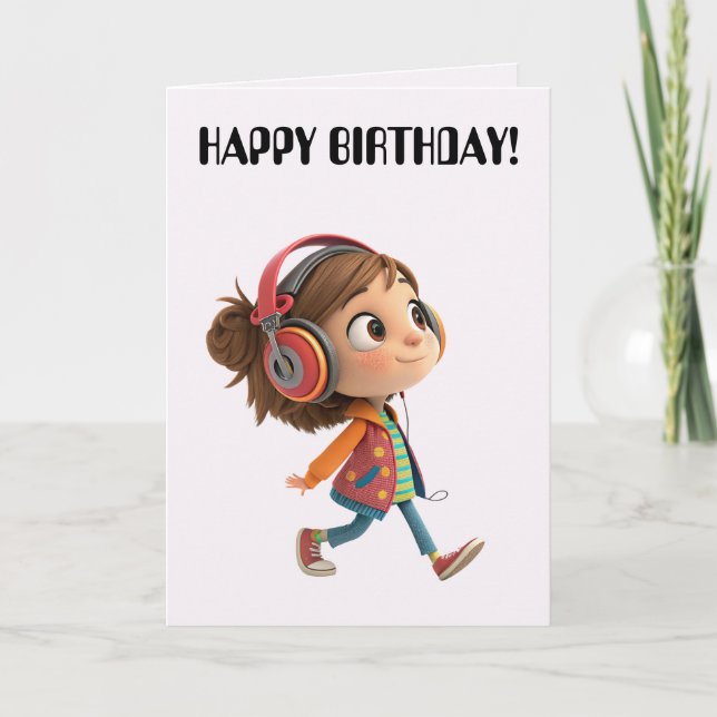 STROLLANDE BIRTHDAY CARD TACK KORT (Framsida)