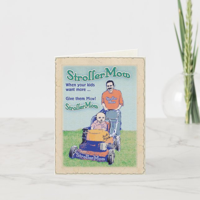 StrollerMow födelsedag Kort (Framsida)