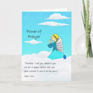Ström för Prayer Greeting Card Kort