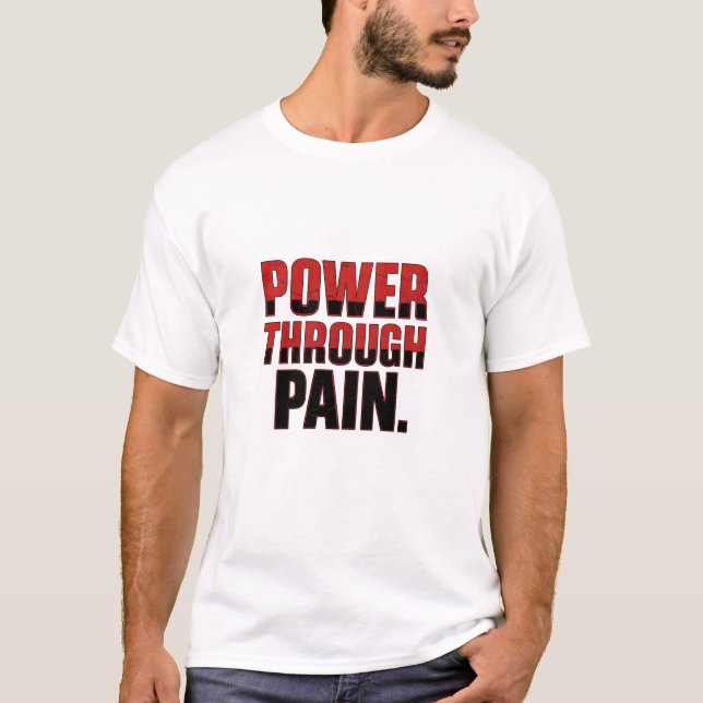 Ström genom smärta t shirt (Framsida)