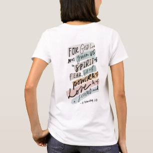 Ström, Kärlek och självdisciplin - 2 Timothy 1:7 T Shirt