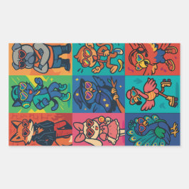 Ström och Beaster Rektangulärt Klistermärke