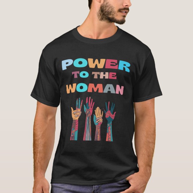 Ström till kvinnans fästdon t shirt (Framsida)