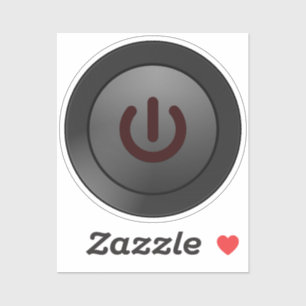 Strömavaktiveringssymbol Klistermärken