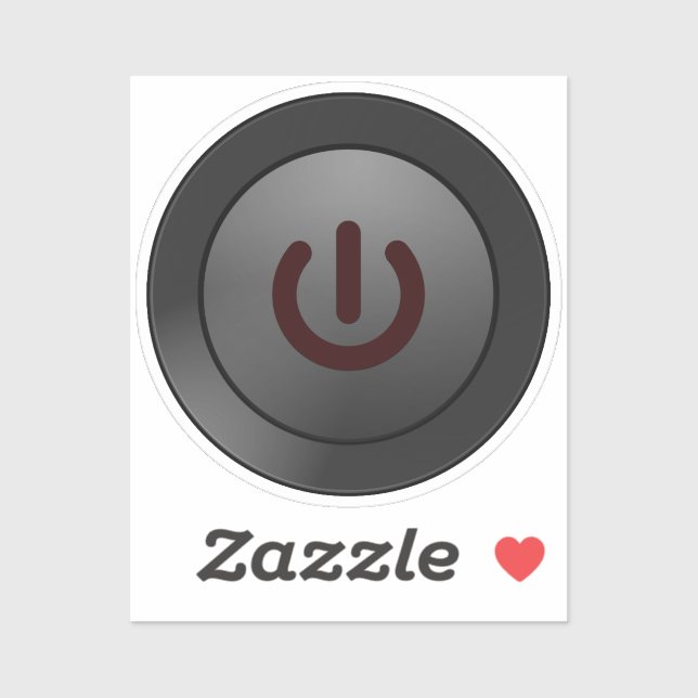 Strömavaktiveringssymbol Klistermärken (Ark)