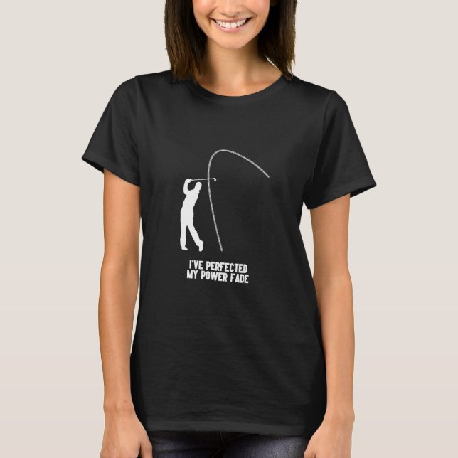 Strömavtoning Golf Slice Humor Golfing Boll Golfer T Shirt (Framsida)