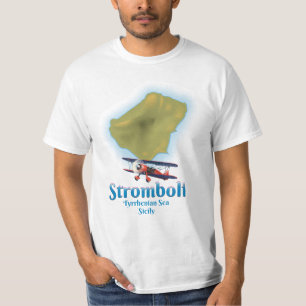 Stromboli, Tyrrenska havet, Sicilien T Shirt