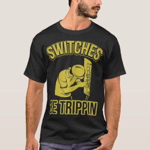 Strömbrytare är trippin-funna magnetfack t shirt
