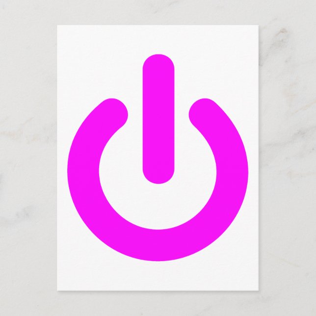 Strömbrytare för rosa vykort (Framsida)