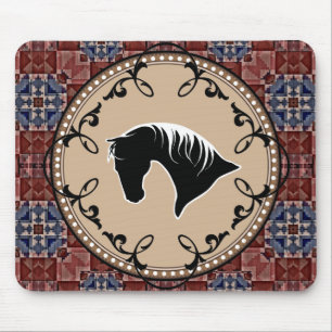 Strömbrytare-hästSilhouette Filligree Mousepad Musmatta