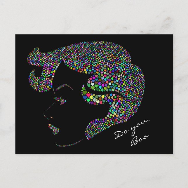 Strömcitat för Glam Girl Vykort (Framsida)