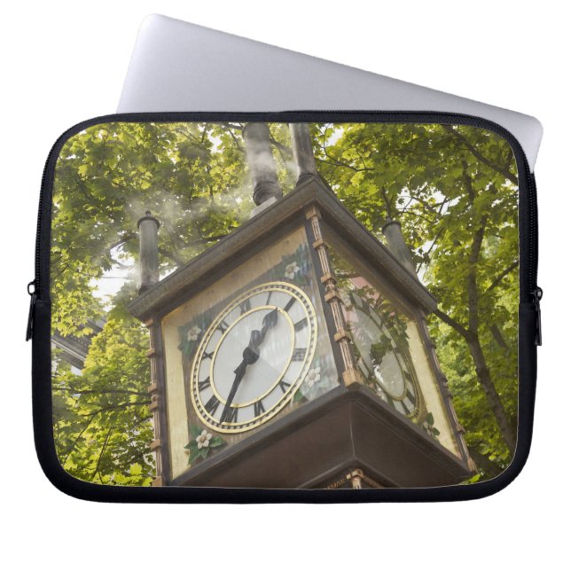 Strömdriven klocka i Gastown-området Laptop Fodral (Framsidan)